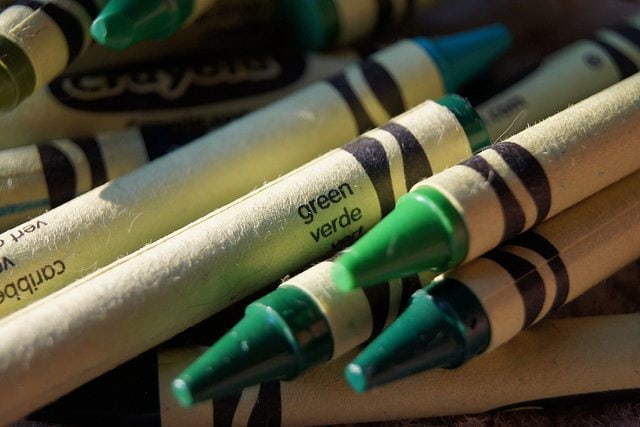 Green-Crayons